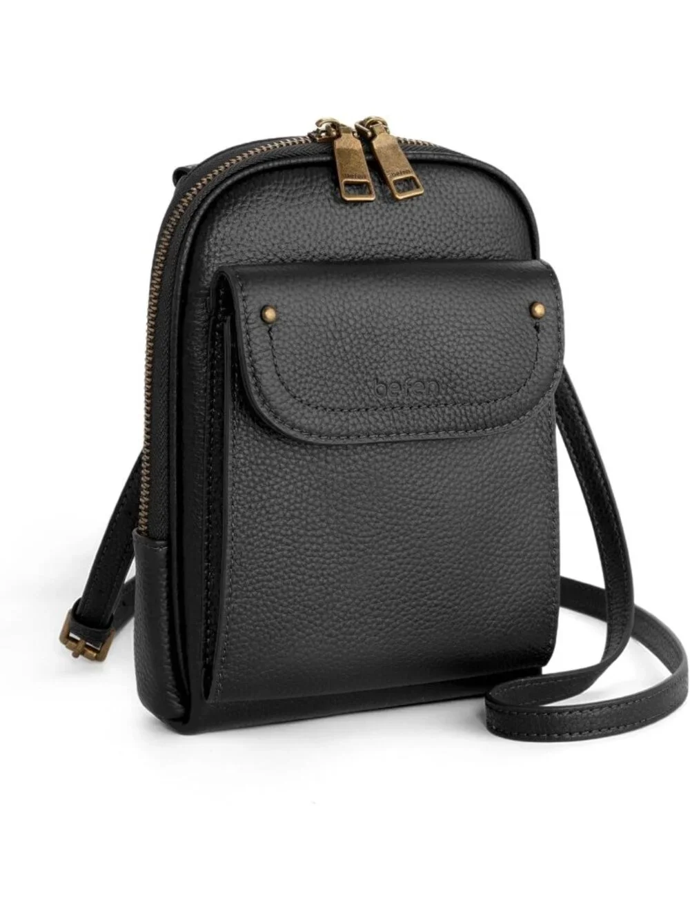 Small Genuine Leather Crossbody Bag for Women | RFID Phone Purse with Card Slots